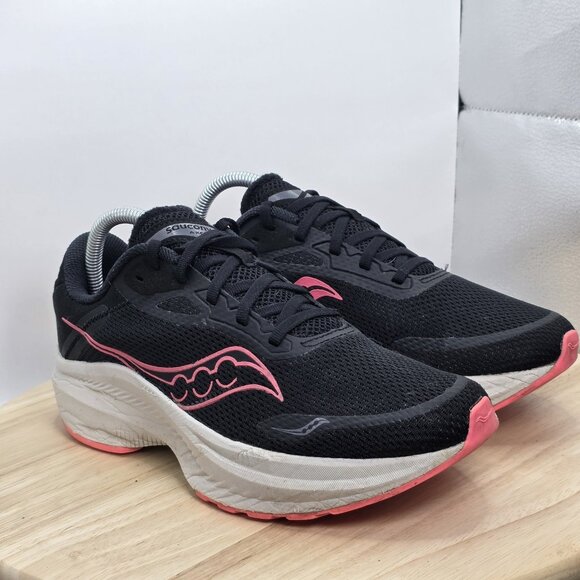Saucony Black & Pink Sneakers Axon 3 Running Shoes Women’s - Size 8.5 - Picture 5 of 9